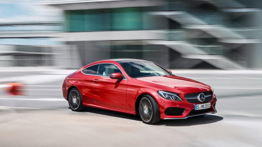 a red mercedes that is a perfect example of the type of car that is better to buy in a private sale