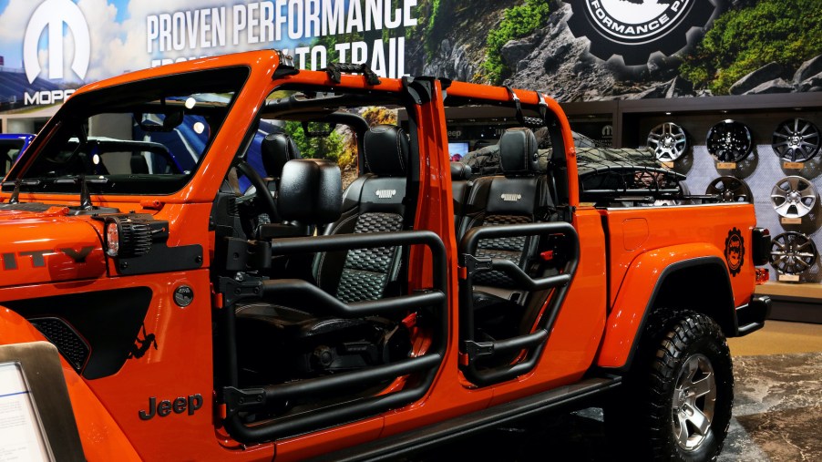 2020 Mopar-Modified Jeep Gladiator Gravity is on display at the 112th Annual Chicago Auto Show