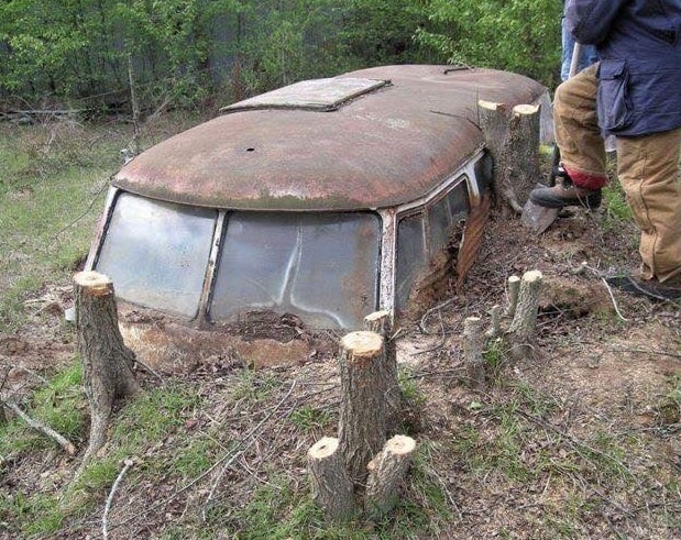 What's left of a Volkswagen Microbus