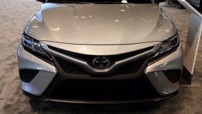 2020 Toyota Camry Hybrid (Camry TRD not pictured) is on display at the 112th Annual Chicago Auto Show
