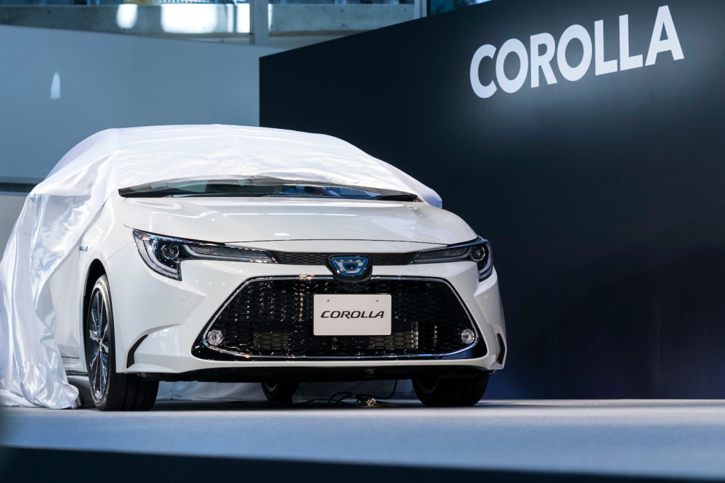 Toyota Motor Corp.'s Corolla sedan is unveiled during an event on September 17, 2019 in Tokyo, Japan