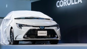 Toyota Motor Corp.'s Corolla sedan is unveiled during an event on September 17, 2019 in Tokyo, Japan