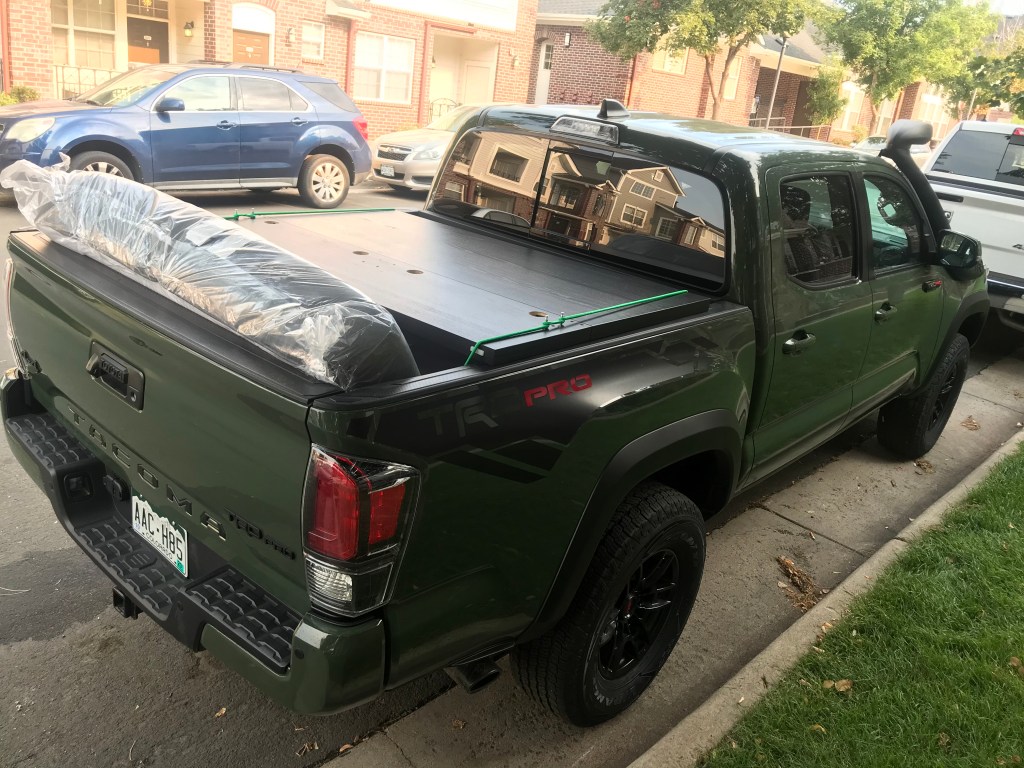 2020 Toyota Tacoma TRD Pro hauling a bed
