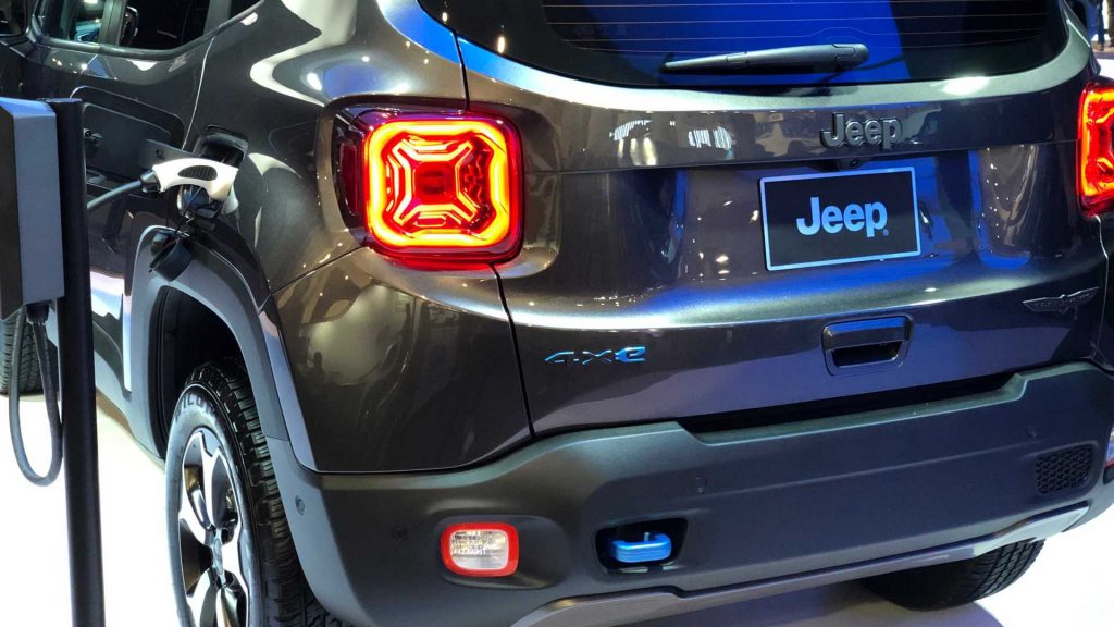 Jeep Renegade 4xe on display at CES
