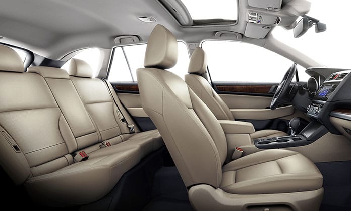 On the inside, the Outback is simplistic and comfortable.