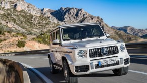 The Mercedes-AMG G63 is a six-figure SUV with an iconic square design.