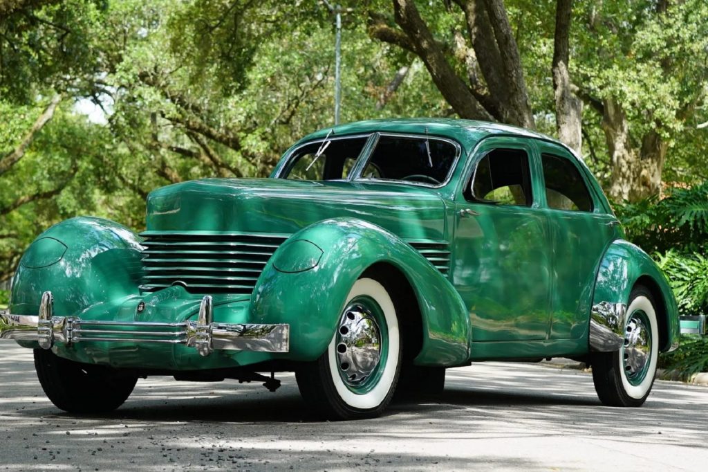 A green 1936 Cord 810 Westchester