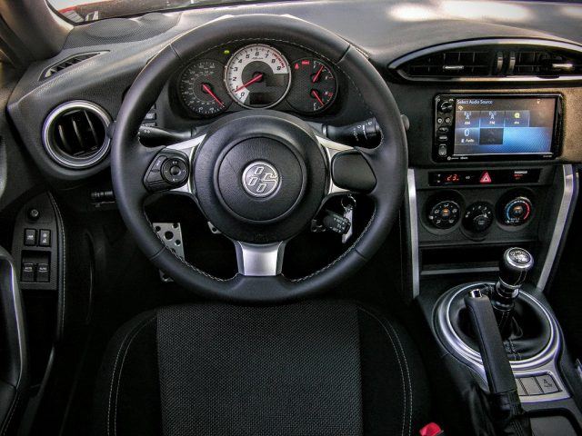 The inside of the 2017 86 features a black interior. 
