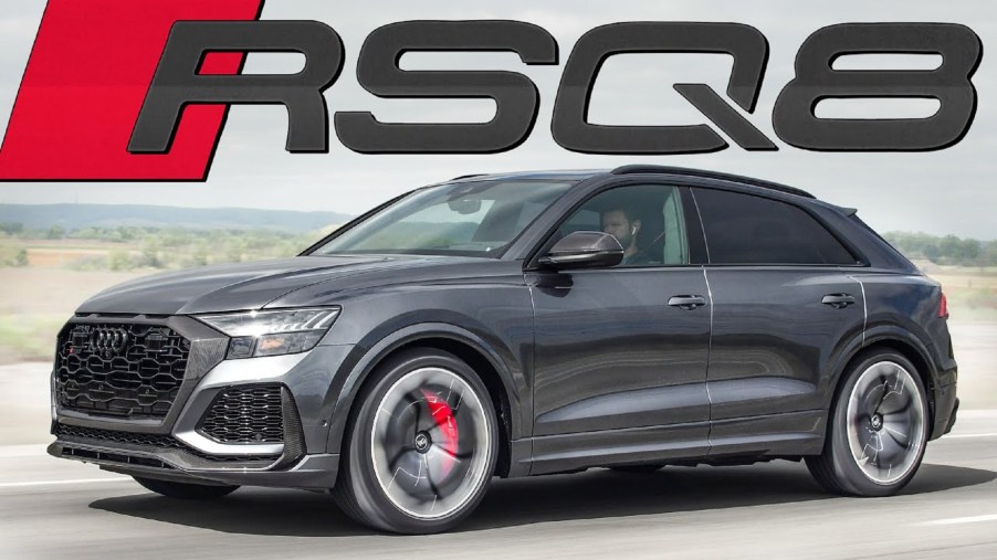 A gray 2020 Audi RS Q8