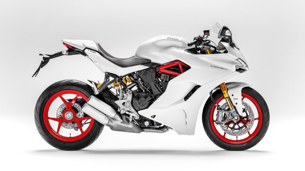 A white 2020 Ducati SuperSport S
