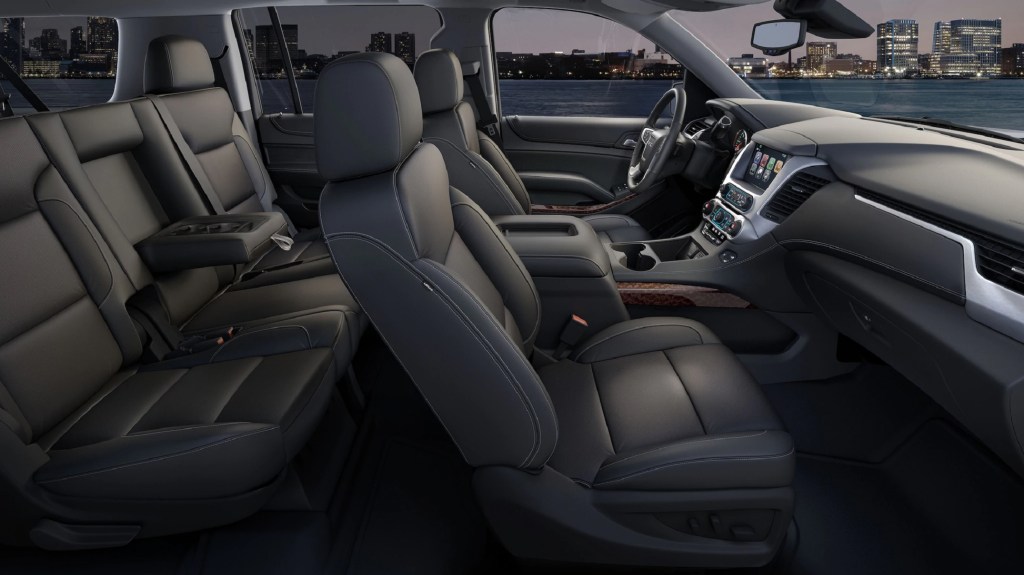 The front 2 rows of the 2020 GMC Yukon