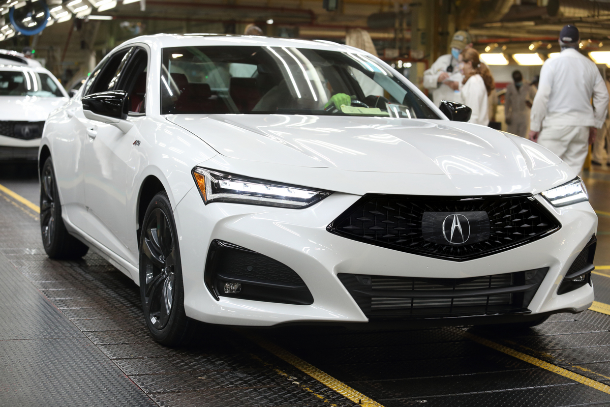 2021 Acura TLX on the production line