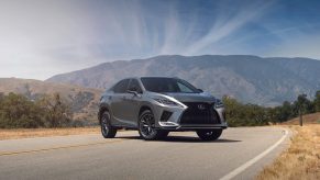 2021 Lexus RX in the middle of the road