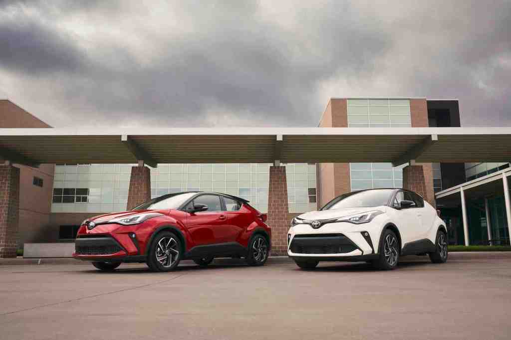 2020 Toyota C-HR in red and white