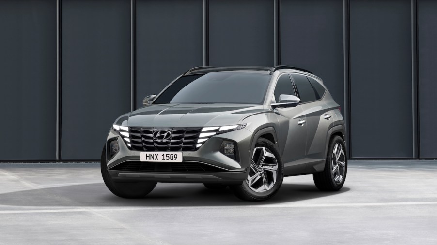 2022 Hyundai Tucson parked in grey