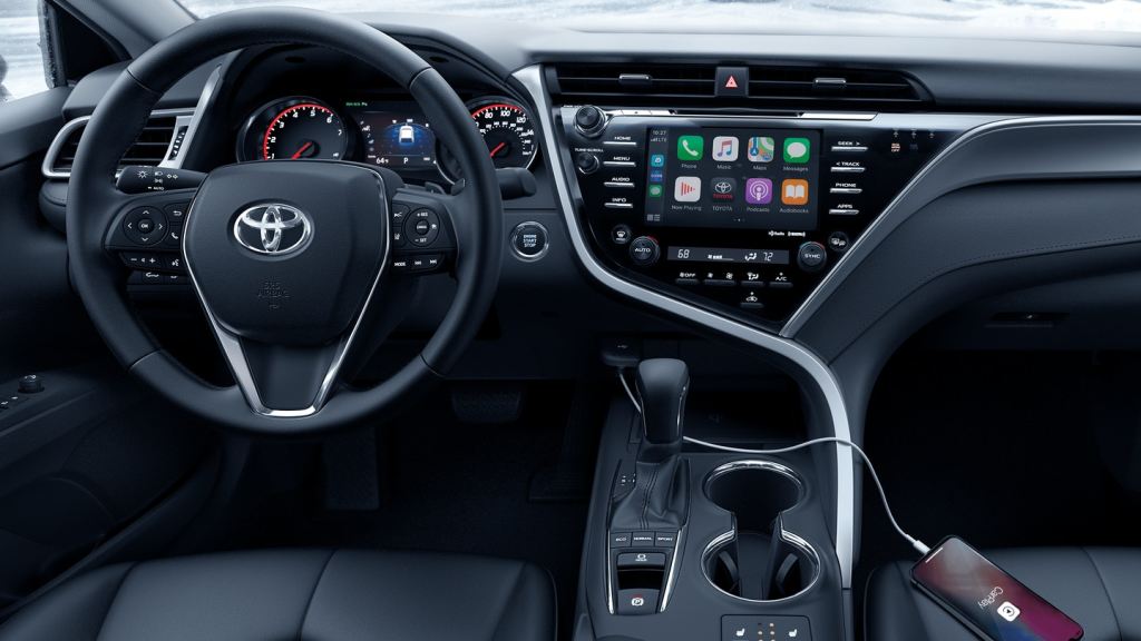 The 2020 Camry provides a comfortable, relaxed cabin. filled with tech.