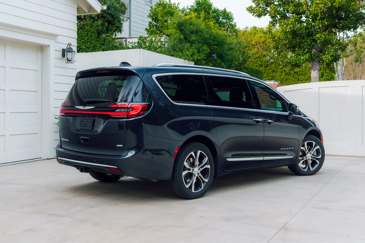 2021 Chrysler Pacifica parked outside the house