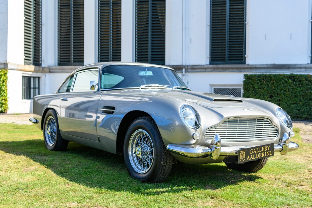 Aston Martin DB5 on display at the 2019 Concours d'Elegance at palace Soestdijk