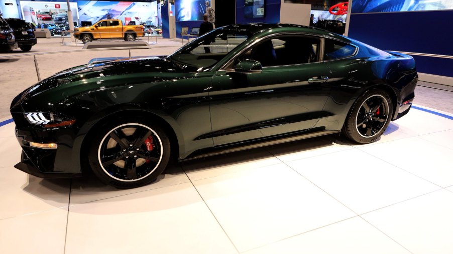 2019 Ford Mustang Bullitt is on display at the 110th Annual Chicago Auto Show at McCormick Place