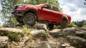 2021 Ford Ranger Tremor rock crawling