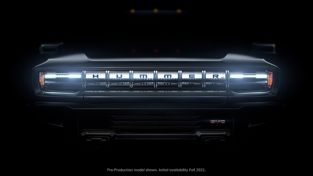 GMC HUMMER EV front grille preview