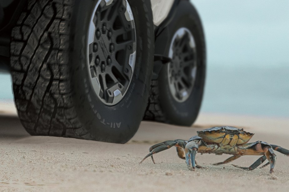 2022 GMC Hummer EV Crab Mode Teaser