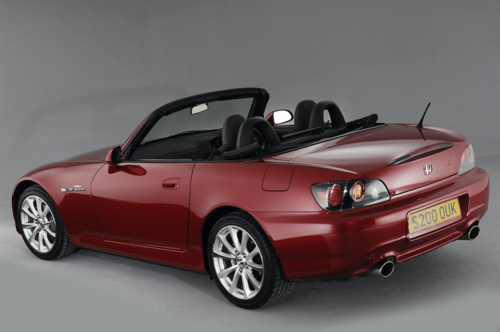 The Honda S2000 was Honda's two seat roadster sports car.
