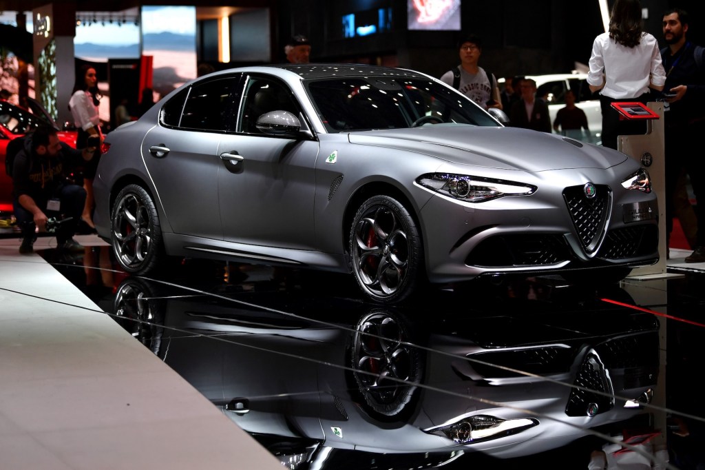 The Alfa Romeo Giulia Quadrifoglio uses a Ferrari-derived V6 and proudces over 505 hp.