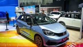 Honda Fit Sports version at the Beijing International Auto Show, Beijing, China