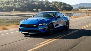 High Performance Package adds Mustang GT brakes, and GT Performance Package aerodynamics and suspension components to make it the highest-performing production four-cylinder Mustang ever.