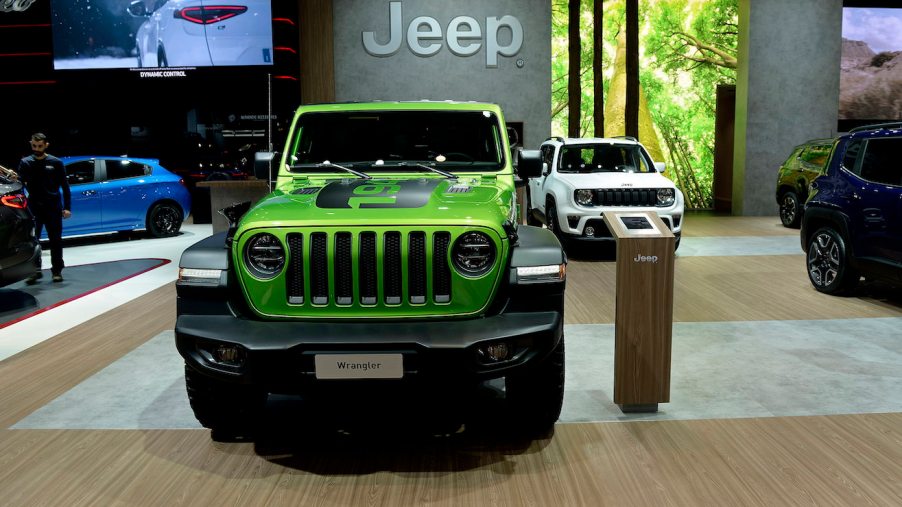 The Wrangler Jeep version Rubicon is exposed at the 97th Brussels Motor Show