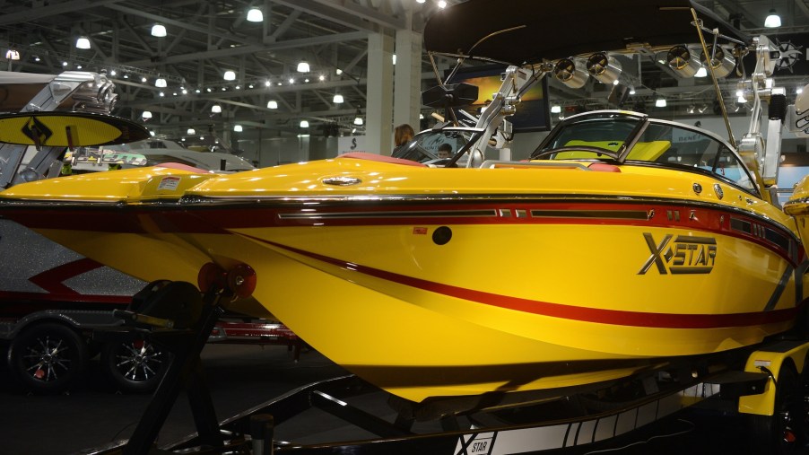 Moscow Boat Show 2014', the 7th International Exhibition of Boats and Yachts, organized by Russian Yachting Federation exhibits luxury yachts, boats and superyachts