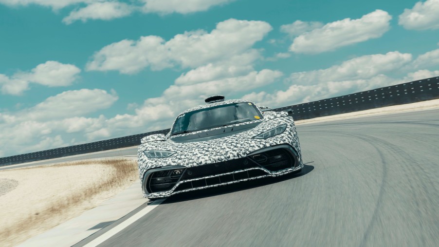 Mercedes-AMG Project ONE testing on the track