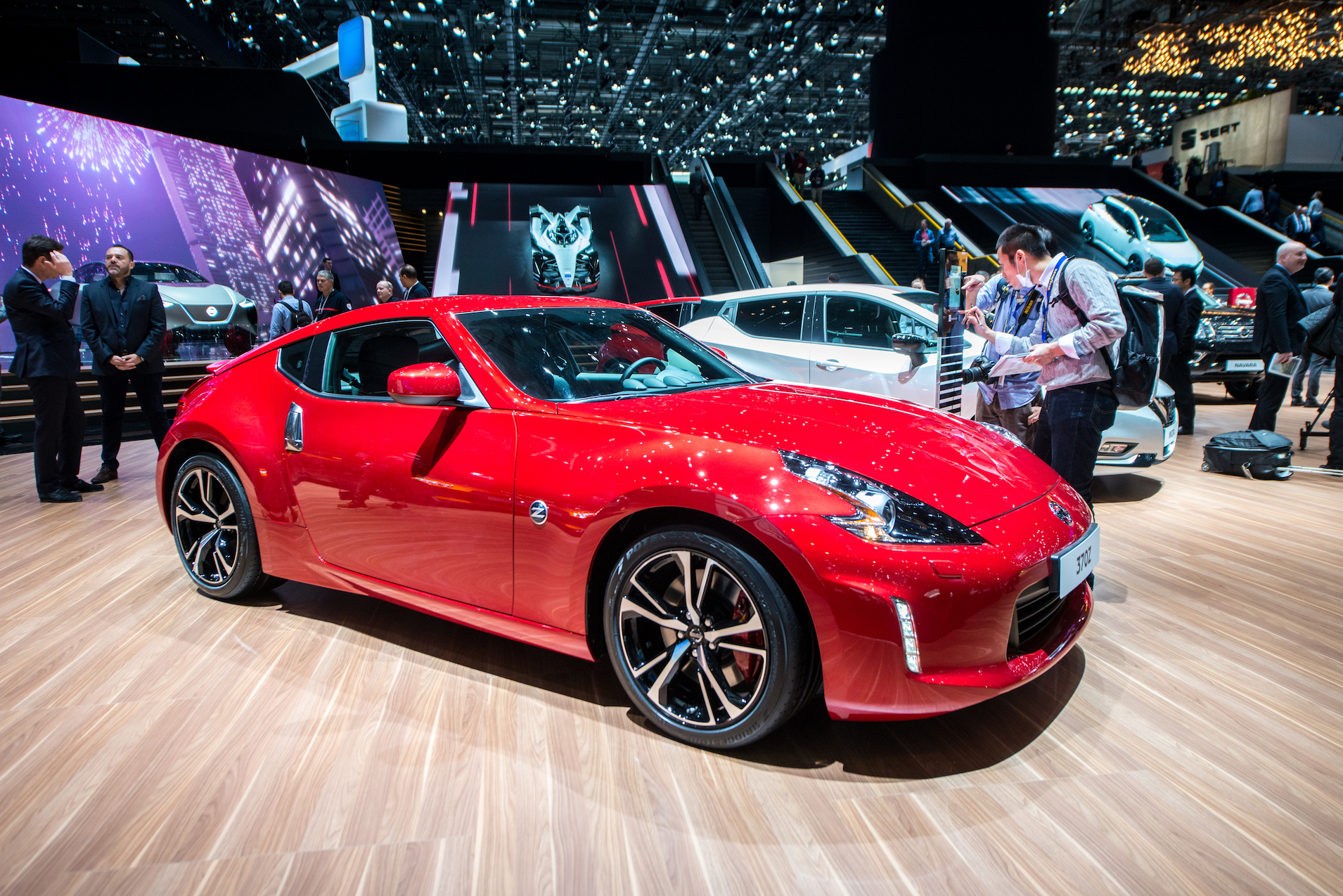 Nissan 370Z is displayed at the 88th Geneva International Motor Show