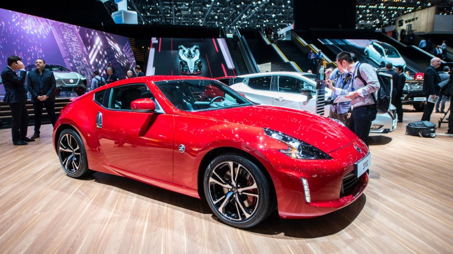 Nissan 370Z is displayed at the 88th Geneva International Motor Show