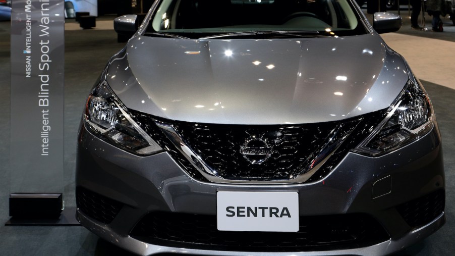 2019 Nissan Sentra is on display at the 111th Annual Chicago Auto Show