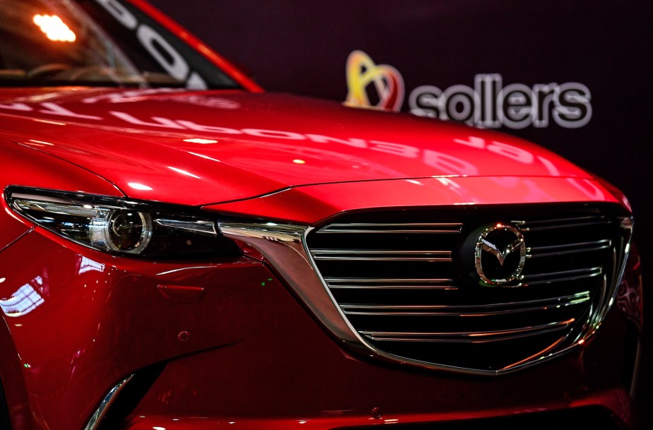 A new Mazda CX-9 car at Mazda Sollers Manufacturing Rus, a Russian-Japanese joint car assembly plant