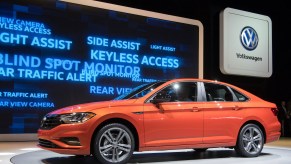 Volkswagen presents the new VW Jetta at the Detroit Auto Show 2018