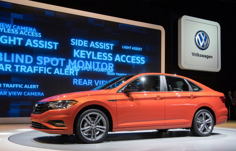 Volkswagen presents the new VW Jetta at the Detroit Auto Show 2018