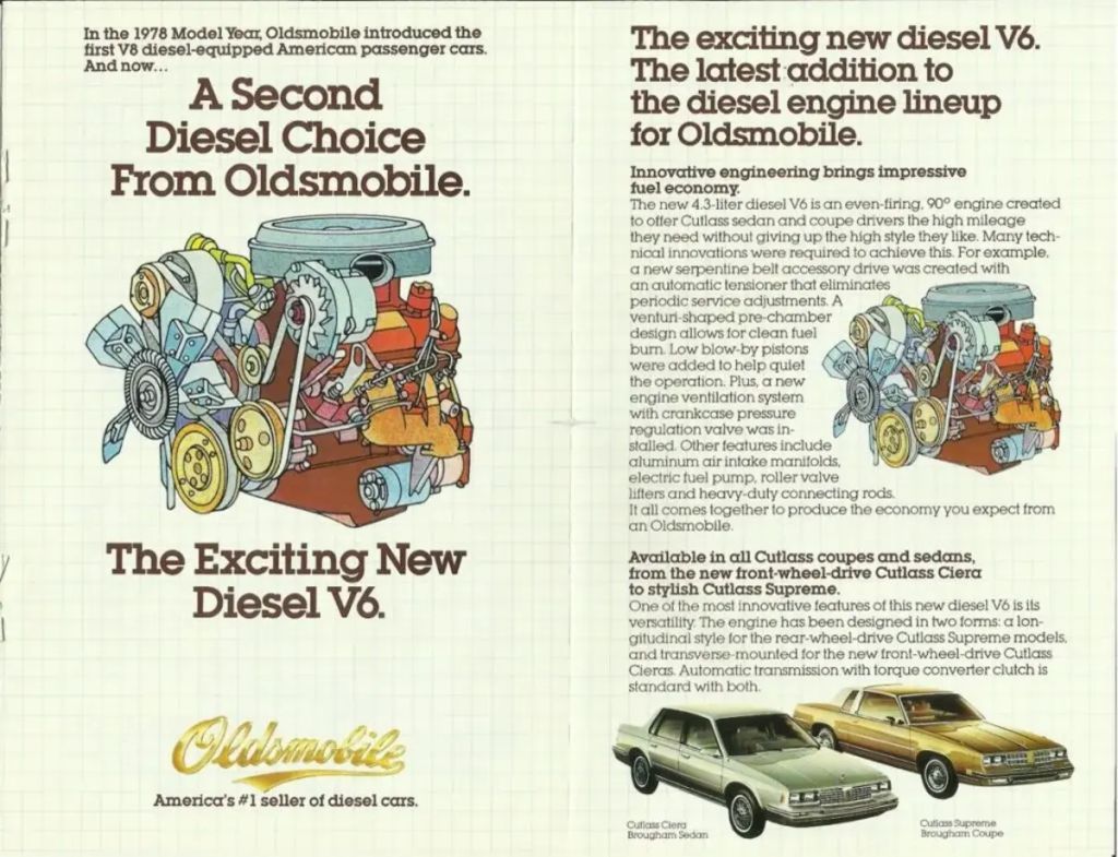 Oldsmobile diesel engine advertising