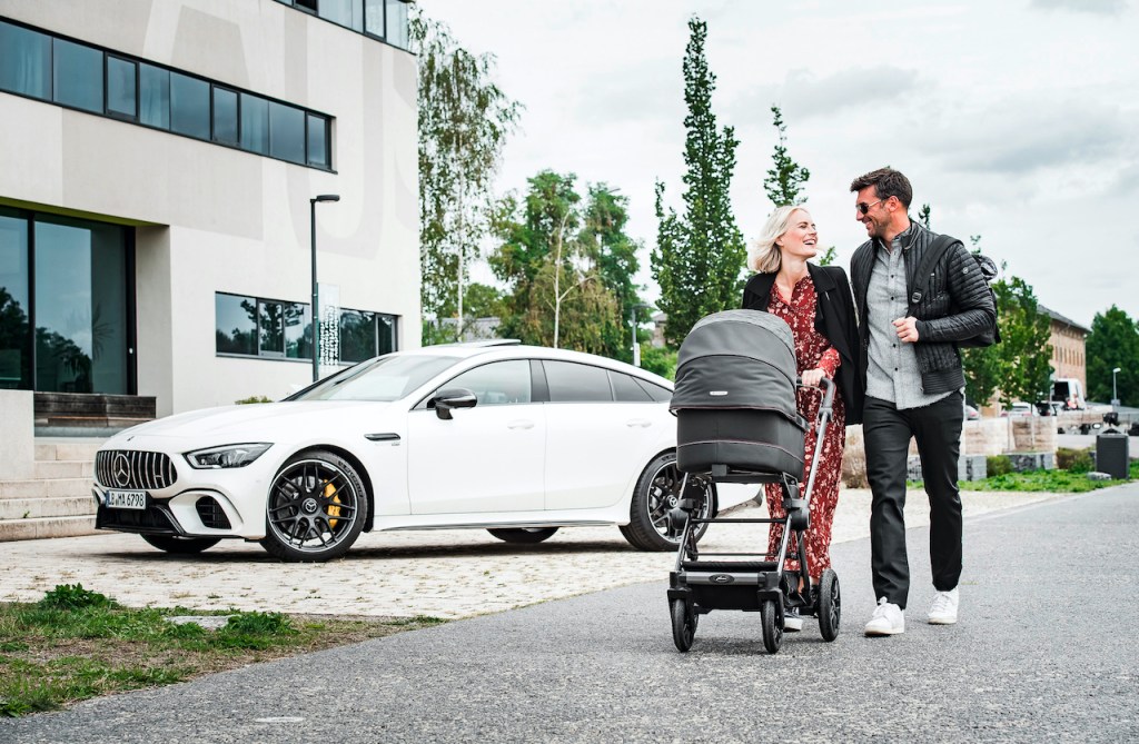 The Mercedes-AMG and Hartan stroller brand collaborated on a new limited edition stroller collection.