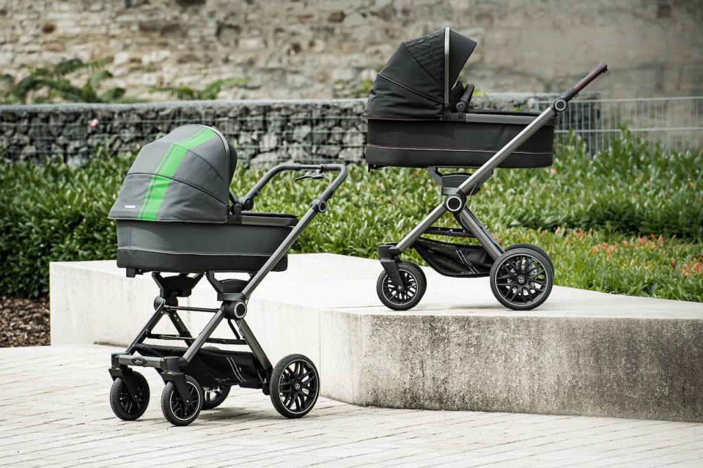 The Mercedes-AMG and Hartan stroller brand collaborated on a new limited edition stroller collection.
