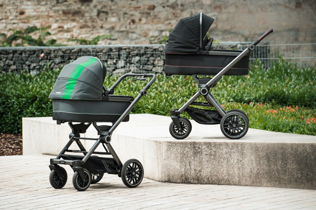 The Mercedes-AMG and Hartan stroller brand collaborated on a new limited edition stroller collection.