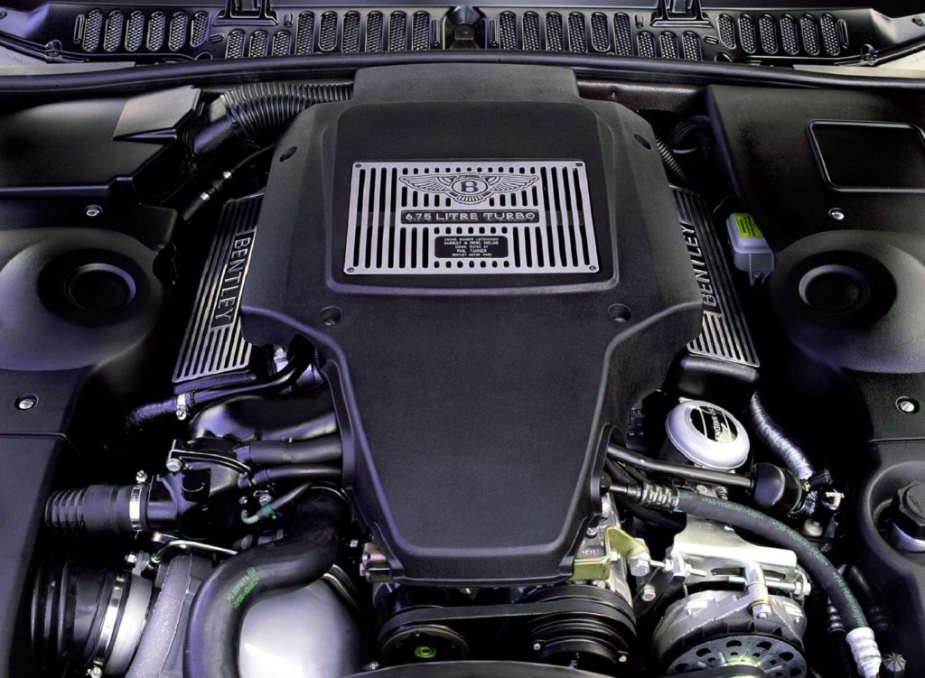 The 2000 Bentley Arnage Red Label's 6.75-liter turbocharged V8