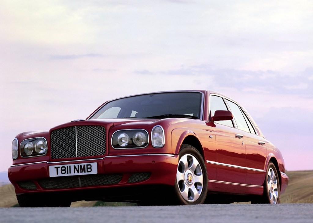 A red 2000 Bentley Arnage Red Label
