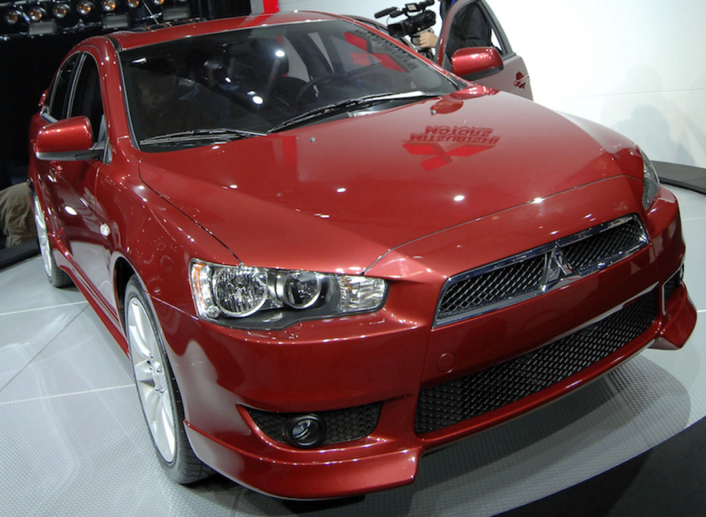 red 2008 Mitsubishi Lancer