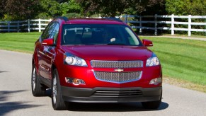 red 2012 Chevy Traverse