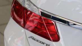 A close up shot of a Honda Accord taillight
