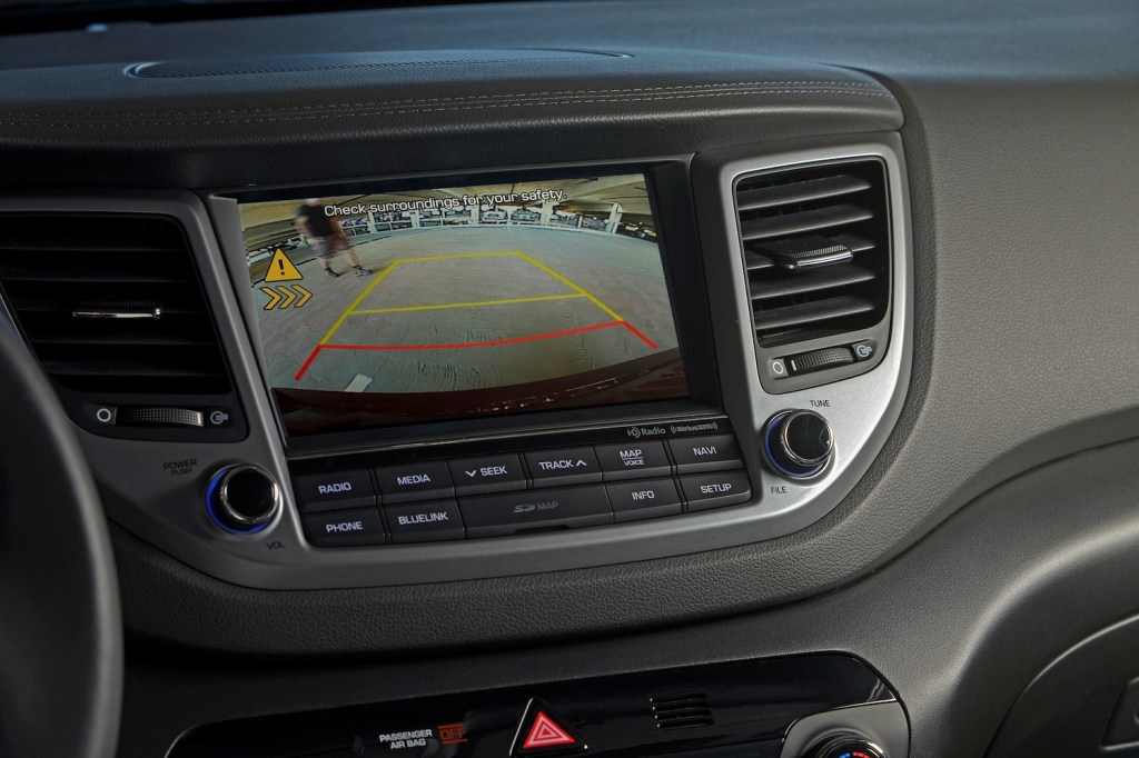 The 2017 Tucson's rearview camera