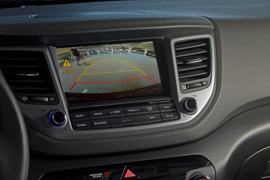 The 2017 Tucson's rearview camera